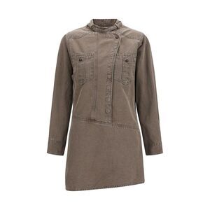 Marant Etoile Brown Cotton Casual Women's Dress